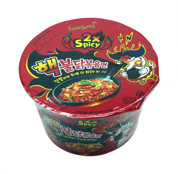 Samyang Hot Chicken Ramen Cup 2x scharf, 105 g