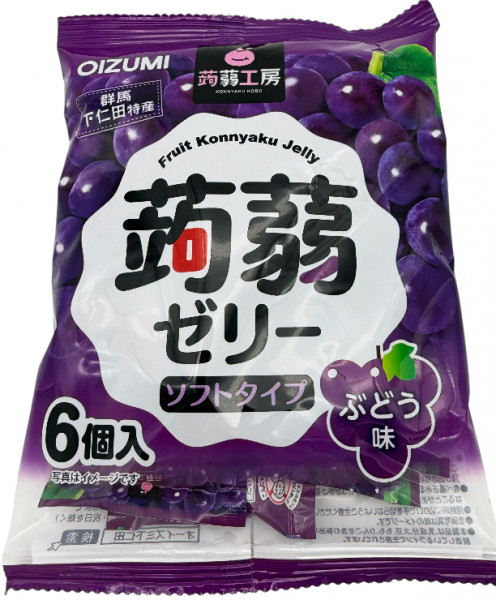 Konnyaku Gelee Traubengeschmack, 106 g