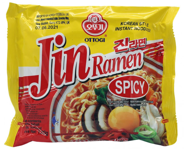 OTTOGI Jin Ramen würzig-scharf, 120 g