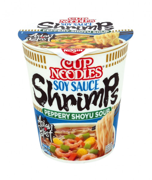 Nissin Cup-Nudeln Shrimp Geschmack, 63 g