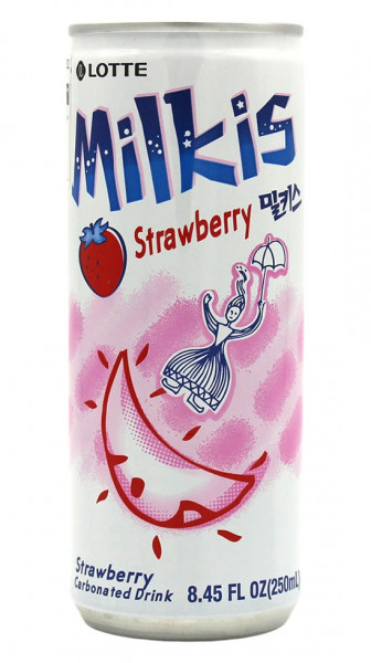 LOTTE Softdrink Milkis Erdbeere Geschmack, 250 ml