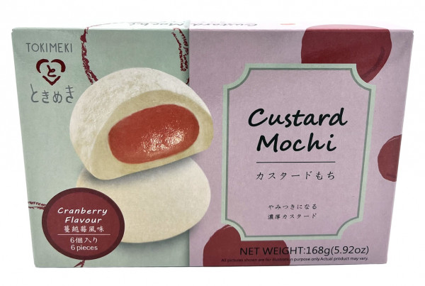 Tokimeki Mochi Vanillepudding Cranberry, 168 g