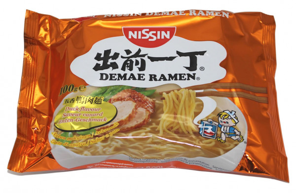 Nissin Demae Ramen Ente Instant Nudelsuppe, 100 g