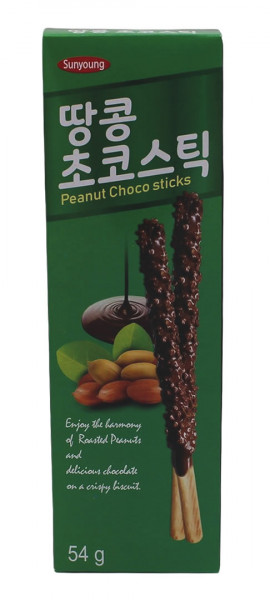 Knusprige Big Erdnuss-Schoco Sticks, 54 g