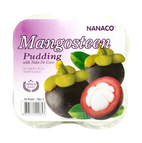 Nanaco Mangosteen Pudding, 4 x 108 g