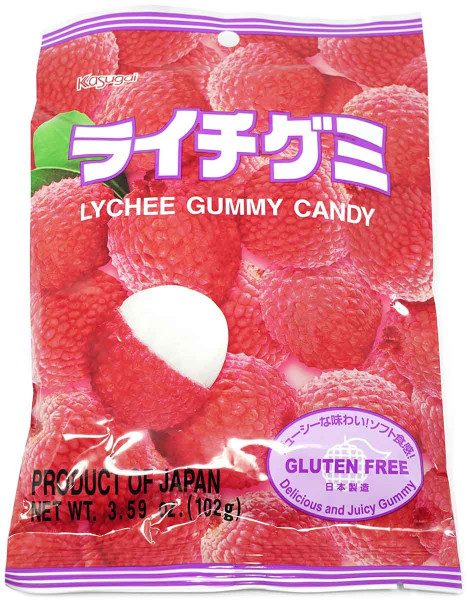 Kasugai Fruchtgummi Litchi, 102 g