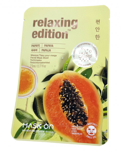 Gesichtsmaske mit Papaya, 1 Stück