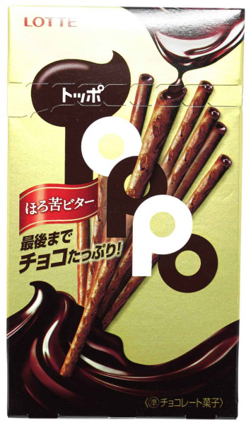 LOTTE Toppo Keksstick Zartbitter, 72 g