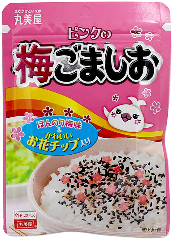 Marumiya Furikake Ume Gomashio Reisgewürz mit Sesam, Salz und Ume, 45 g