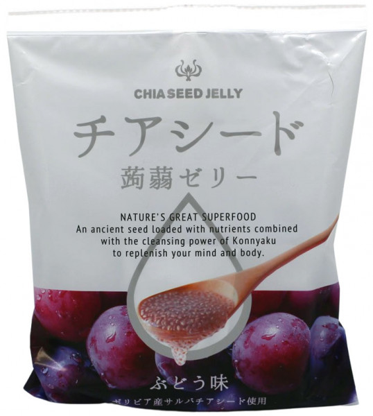 Wakashou Chia-Samen Jelly Traube, 165 g