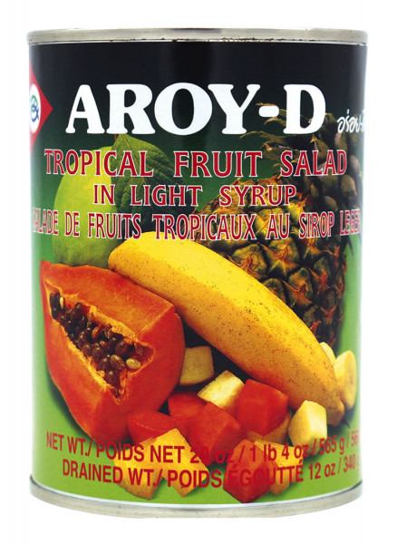 Aroy-D Tropischer Obstsalat in Sirup, 565 g