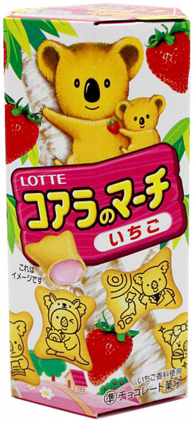 Lotte Koala no March Koala-Kekse mit Erdbeere, 48 g