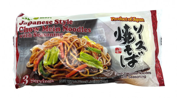 Takamori frische Yakisoba-Nudeln mit Gewürz, 474 g