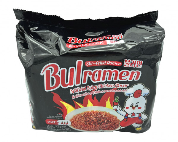 Bulramen Hot Chicken, 5x 137,8 g