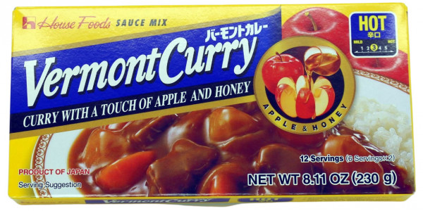 Vermont Currysauce Karakuchi scharf, 12 Portionen 230 g