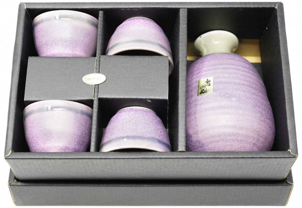Sake-Set violett