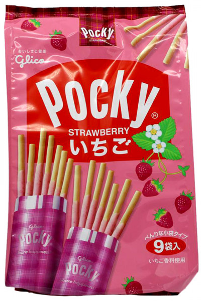 Glico Pocky Erdbeer-Sticks, 118,8 g