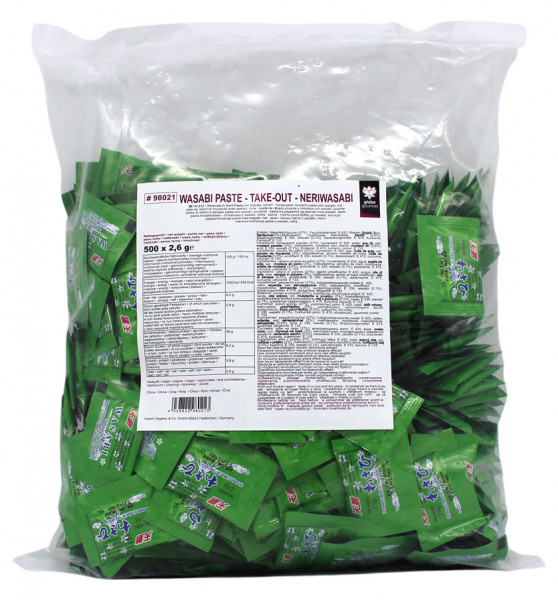 Globe Gourmet Wasabi Paste Take Out, 500x 2,6 g