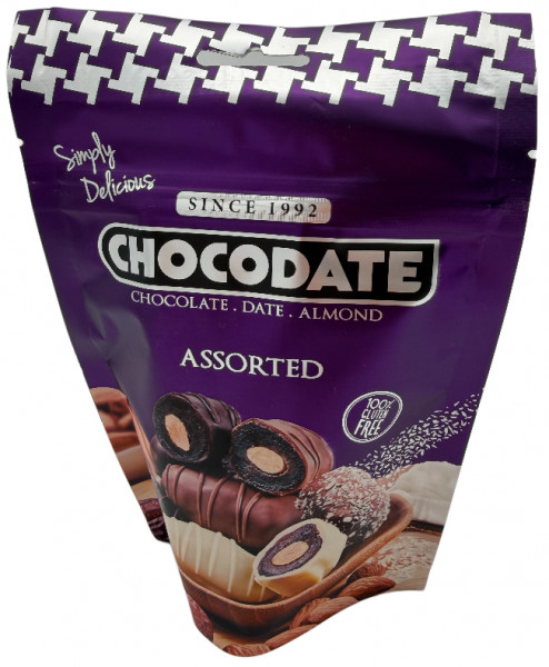 Datteln mit Mandeln, verschiedene Sorten, 90 g