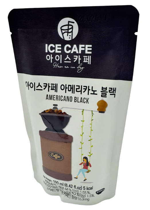 Eis Kaffee Americano Schwarz, 190 ml