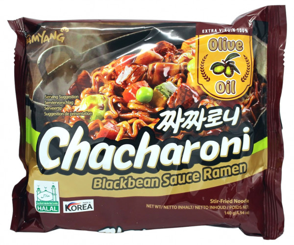 Samyang Chacharoni Koreanische Instant Nudeln mit Sojabohnenpaste, 140 g