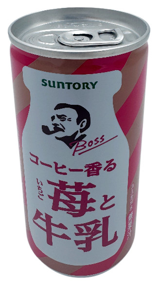 Boss Erdbeere Kaffe Milch, 185 ml