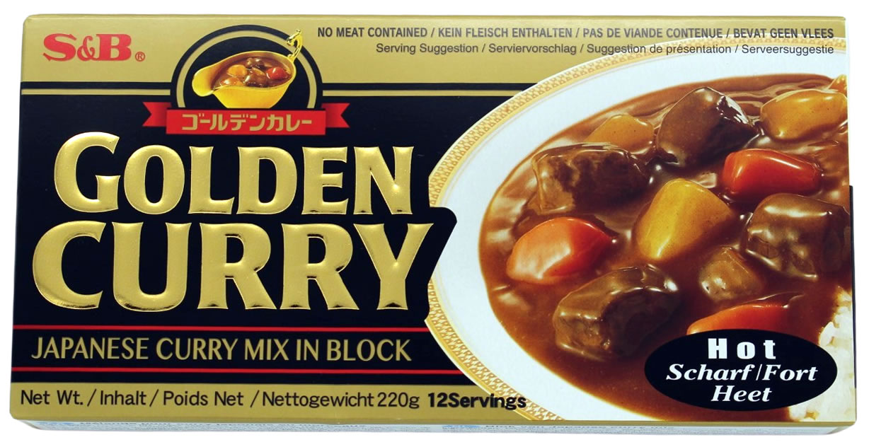 Golden Curry Currysauce scharf, 12 Portionen, 220 g