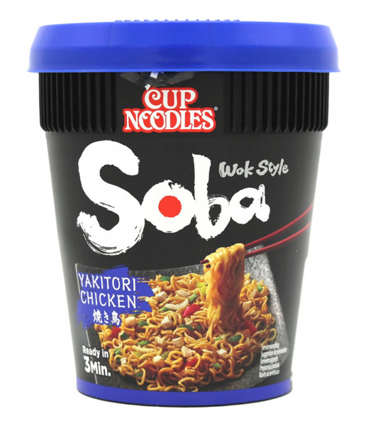 Nissin Soba Yakitori Chicken Cup Nudeln, 89 g