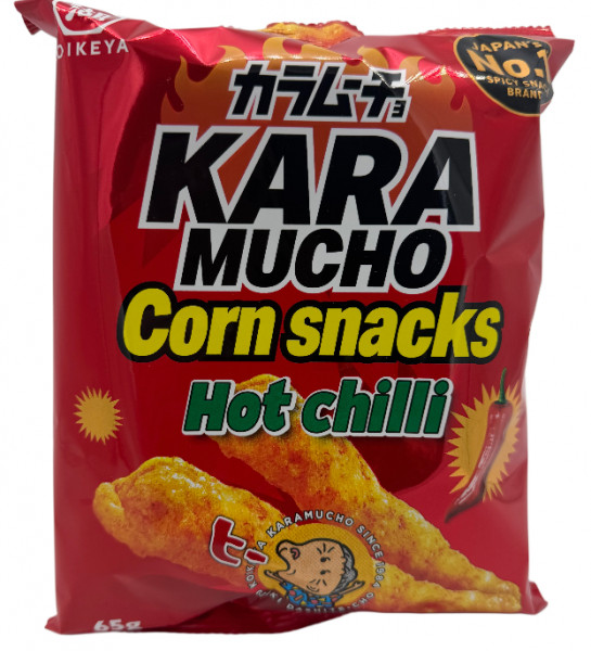 KOIKEYA, Maissnacks mit Zucker und Süßungsmittel, Chiligeschmack, 65 g