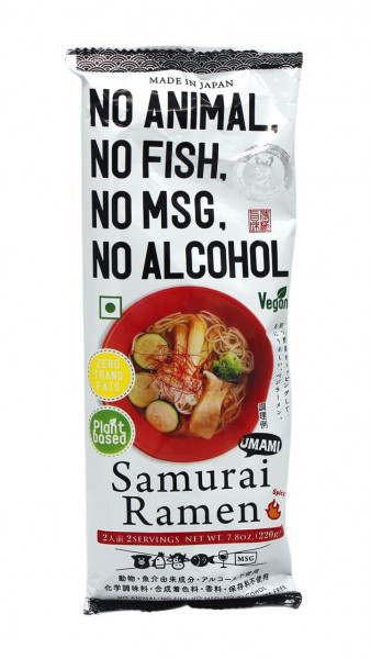 Samurai Ramen aus Japan, vegan, weiß, 220 g