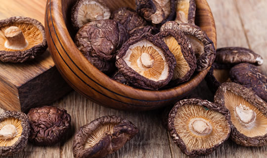 Getrocknete Shiitake-Pilze