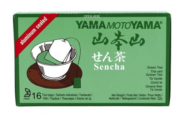 YamaMotoYama Grüner Tee Sencha, 16 Teebeutel je 2 g