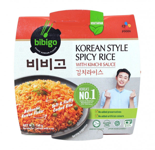 Bibigo Fertigreis mit Kimchi-Geschmack, 160 g