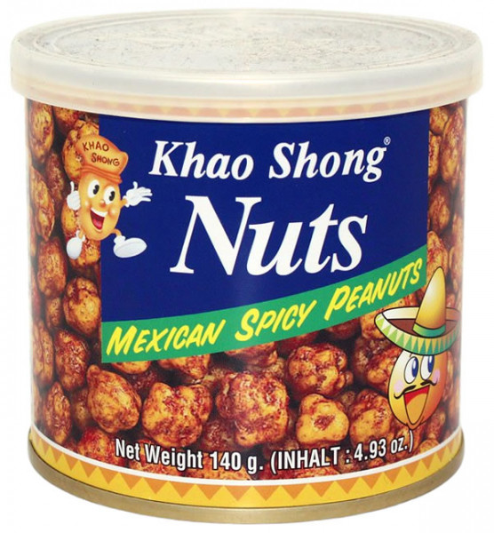 Khao Shong Erdnüsse Mexican Style, geröstet pikant umhüllt, 140 g