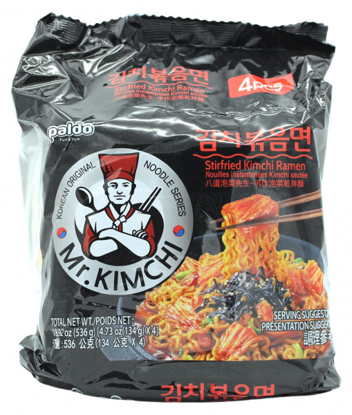 Paldo Kimchi-Ramen gebraten, 4x 134 g