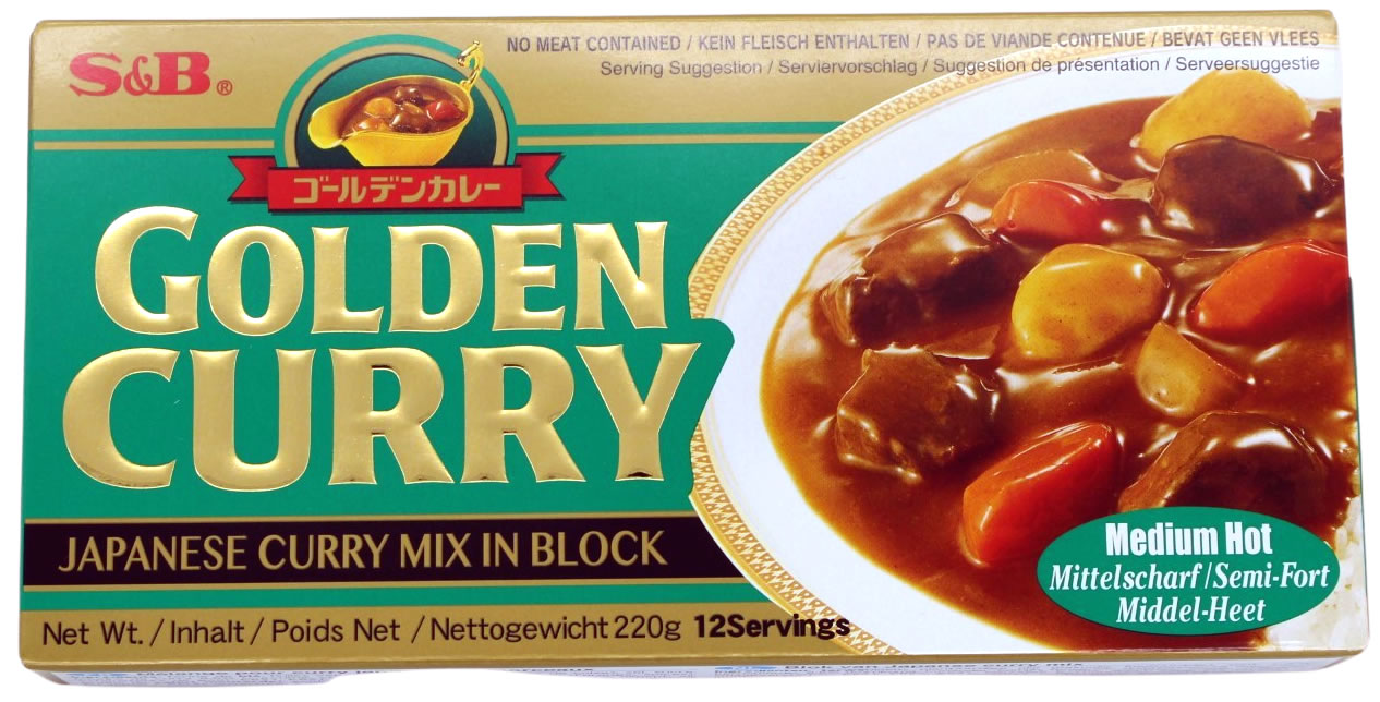 Golden Curry Currysauce mittelscharf, 12 Portionen, 220 g