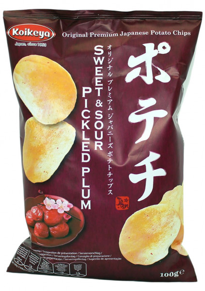 Japanische Kartoffelchips gesalzene Pflaume, 100 g