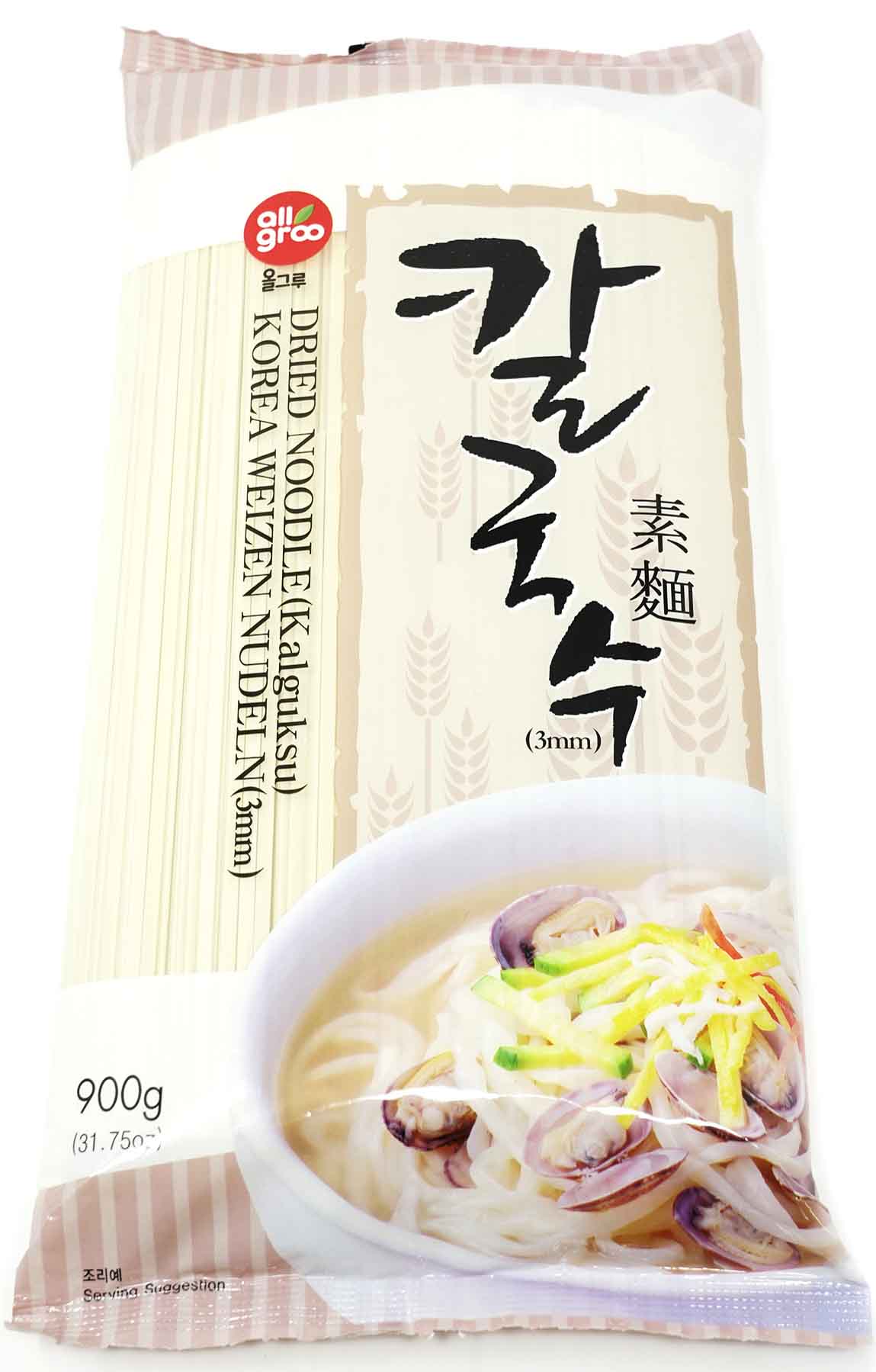 Allgroo Kalguksu Koreanische Nudeln, 900 g