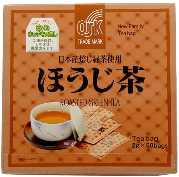 OSK Hojicha gerösteter grüner Tee, 50 Teebeutel je 2 g