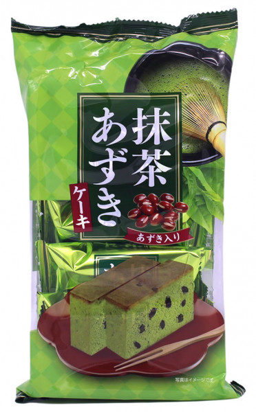 Matcha-Kuchen mit roter Bohnenpaste, 110 g