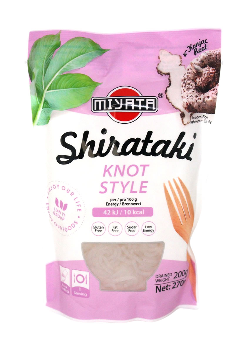 Miyata Shirataki Knoten Nudeln aus Konjakmehl, 270 g
