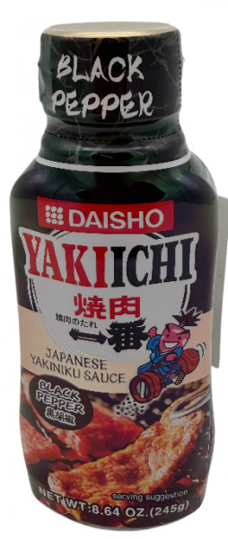 BBQ Sauce mit Schwarz Pfeffer, 245 g