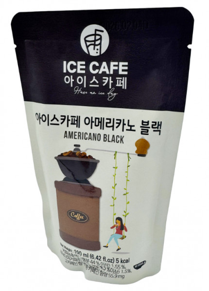 Eis Kaffee Americano Schwarz, 190 ml