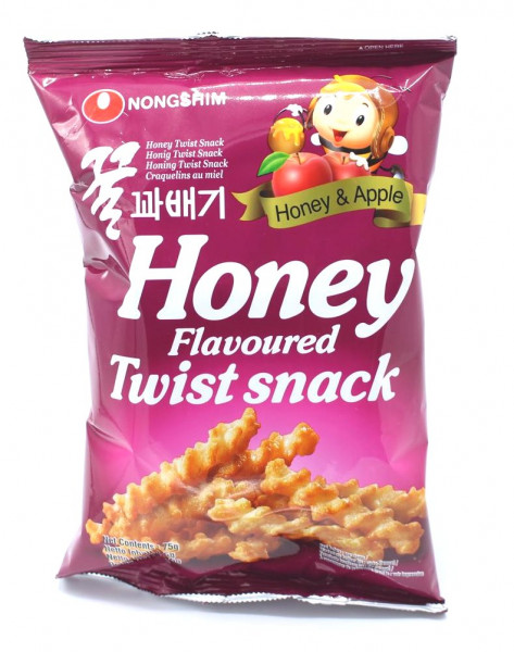 NONGSHIM Twist Snack Honey & Apple, 75 g