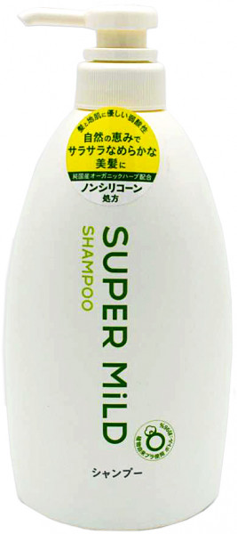 Shiseido Super Mild Shampoo mit Kamillen- und Rosmarinextrakt, 600 ml