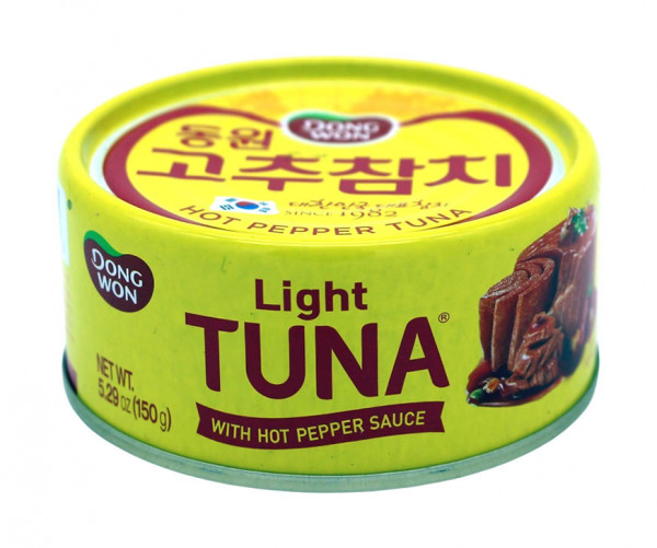 Dong Won Thunfisch (Katsuwonus Kelamis) in Chilisauce, 150 g