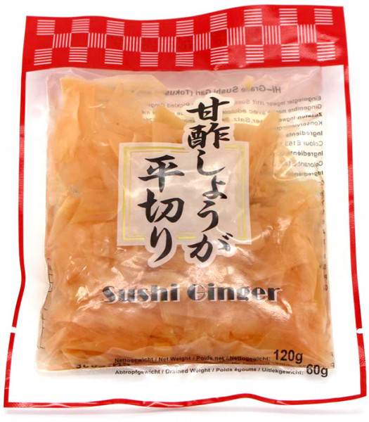 Daruma Gari eingelegter Sushi-Ingwer rosa, 60 g