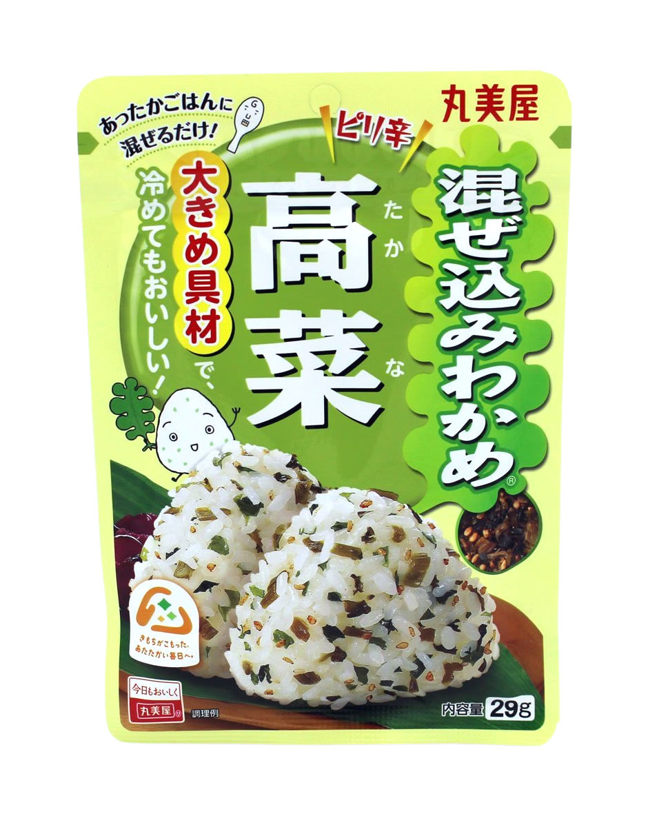 Marumiya Mazekomi Wakame Takana Reisgewürz mit Senf, Sesam und Algen, 29 g