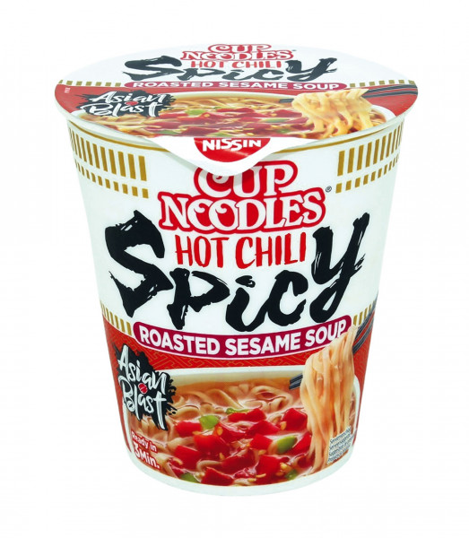 Nissin Cup-Nudeln Hot Chili, 64 g