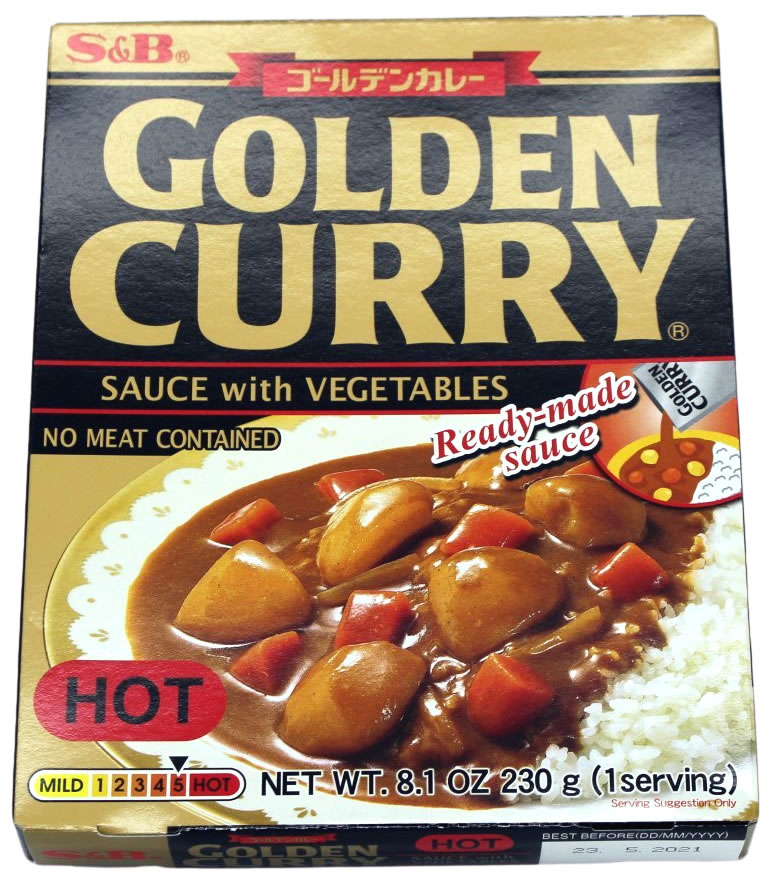 Golden Curry Currysauce mit Gemüse scharf, 230 g